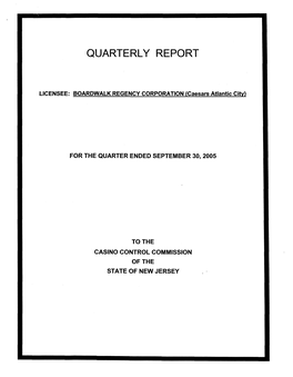 Quarterly Report