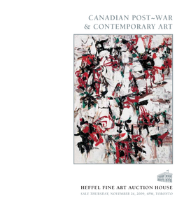 Canadian Post~War & Contemporary