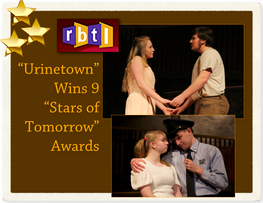 Urinetown” Wins 9 “Stars of Tomorrow” Awards