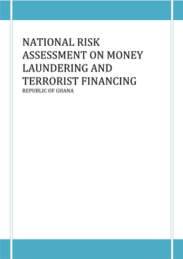 National Risk Assessment of Money Laundering And