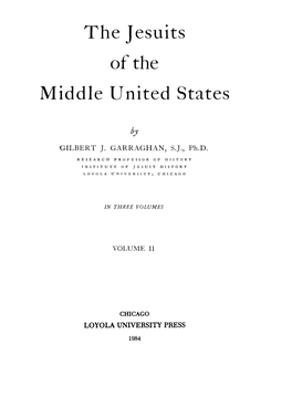 The Jesuits of the Middle United States