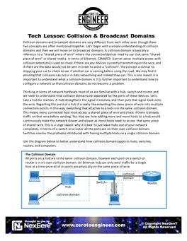 Collison & Broadcast Domains