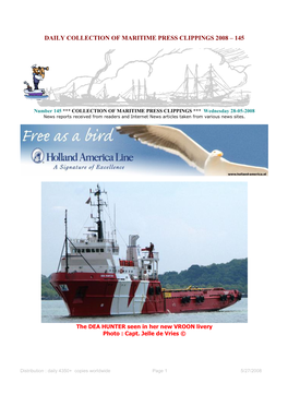 Daily Collection of Maritime Press Clippings 2008 – 145