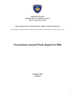 Government Annual Work Report for 2016