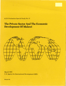 The Private Sector and the Economic Development of Malawi