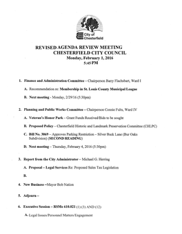 2-1-2016 City Council Packet.Pdf