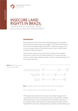 Insecure Land Rights in Brazil Consequences for Rural Areas and Challenges for Improvement