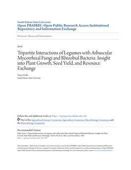 Tripartite Interactions of Legumes with Arbuscular Mycorrhizal Fungi And