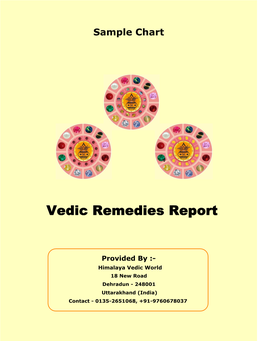 Vedic Remedies Report