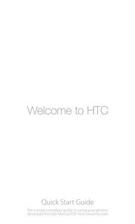 HTC Hero Quick Start Guide