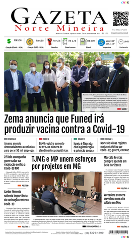 Zema Anuncia Que Funed Irá Produzir Vacina Contra a Covid-19