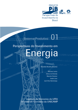 PROJETO PIB: Perspectivas Do Investimento Em Energia