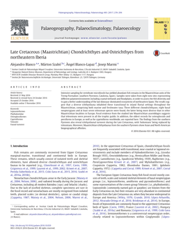 Late Cretaceous (Maastrichtian) Chondrichthyes and Osteichthyes from Northeastern Iberia