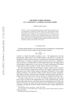 Arxiv:2005.12694V3 [Math.HO] 12 Jul 2020 Mula, Morera’S Theorem, and Much More