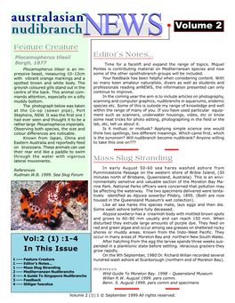 Australian Nudibranch News