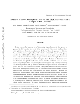 Arxiv:Astro-Ph/9902341V1 24 Feb 1999 Fclfri N H Aionaisiueo Technology