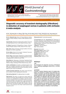 In Detection of Esophageal Varices in Patients with Cirrhosis: a Meta-Analysis
