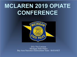 Mclaren 2019 Opiate Conference