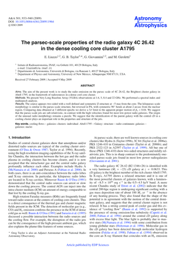 The Parsec-Scale Properties of the Radio Galaxy 4C 26.42 in the Dense Cooling Core Cluster A1795