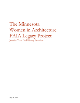 The Minnesota Women in Architecture FAIA Legacy Project