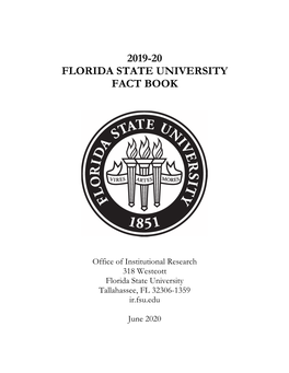2019-20 Florida State University Fact Book