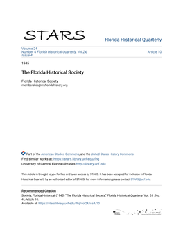 The Florida Historical Society