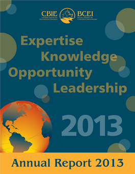Expertise Knowledge Opportunity Leadership 2013