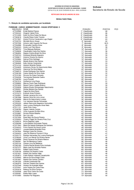 Susam Edital N° 01, De 10 De Fevereiro De 2014 – Nível Superior