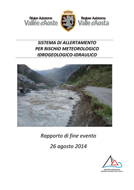 Rapporto Di Fine Evento 26 Agosto 2014