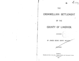 The Cromwellian Settlement of Limerick