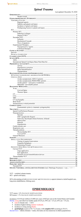 Spinal Cord Injury