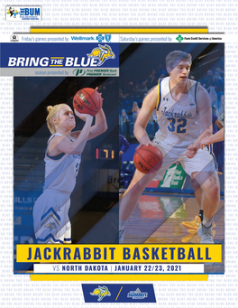 South Dakota State Basketball Game Program, 1-22-2021