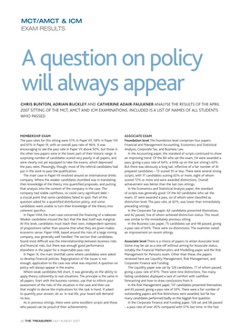 A Question on Policy Will Always Appear