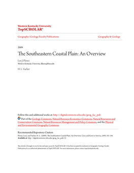 The Southeastern Coastal Plain: an Overview (Fig