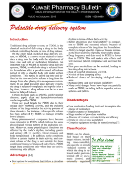 Pulsatile Drug Delivery System