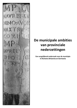 De Municipale Ambities Van Provinciale Nederzettingen