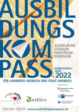 Der Landkreis Ansbach Und Die Stadt Ansbach Eltern Und Lehrer*Innen Bilder: Den Ausbildungskompass 2021-2022