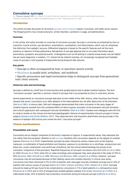 Convulsive Syncope by Thomas Lempert MD (Dr
