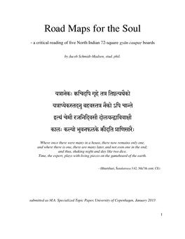 Road Maps for the Soul