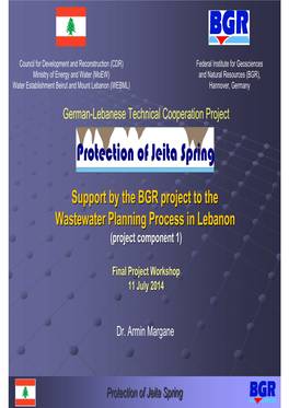 Support by the BGR Project to the Wastewater Planning Process In