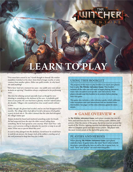 LEARN to PLAY “Triss Must Have Sensed It, Too,” Geralt Thought to Himself