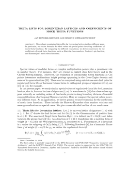 Theta Lifts for Lorentzian Lattices and Coefficients of Mock Theta Functions