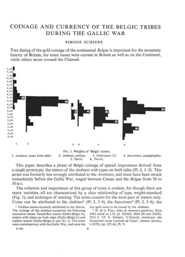 Coinage and Currency of the Belgic Tribes During the Gallic War