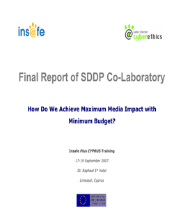 Final Report of SDDP Co-Laboratory