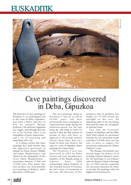 Cave Paintings Discovered in Deba, Gipuzkoa