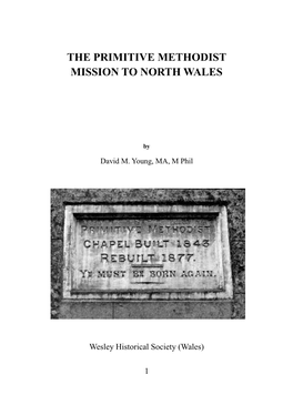 The Primitive Methodist Mission to North Wales