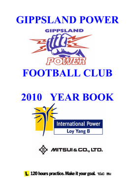1994 Saw Gippsland Power in Its Second Year of VSFL Football