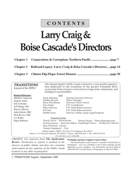 Larry Craig & Boise Cascade's Directors