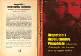 Kropotkin's Revolutionary Pamphlets