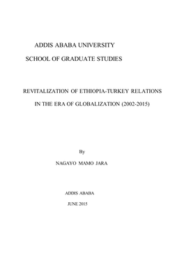 Addis Ababa University School of Graduate Studies